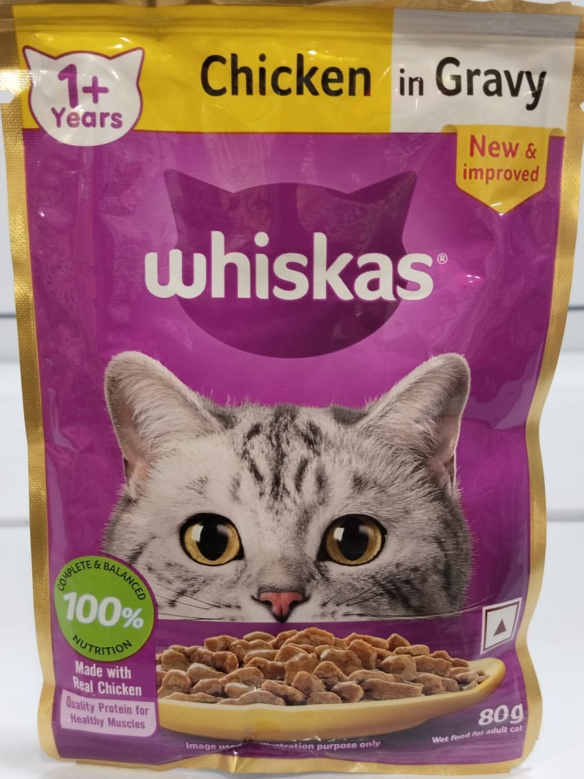 PEDIGREE WHISKAS CHICKEN GRAVY 85GM
