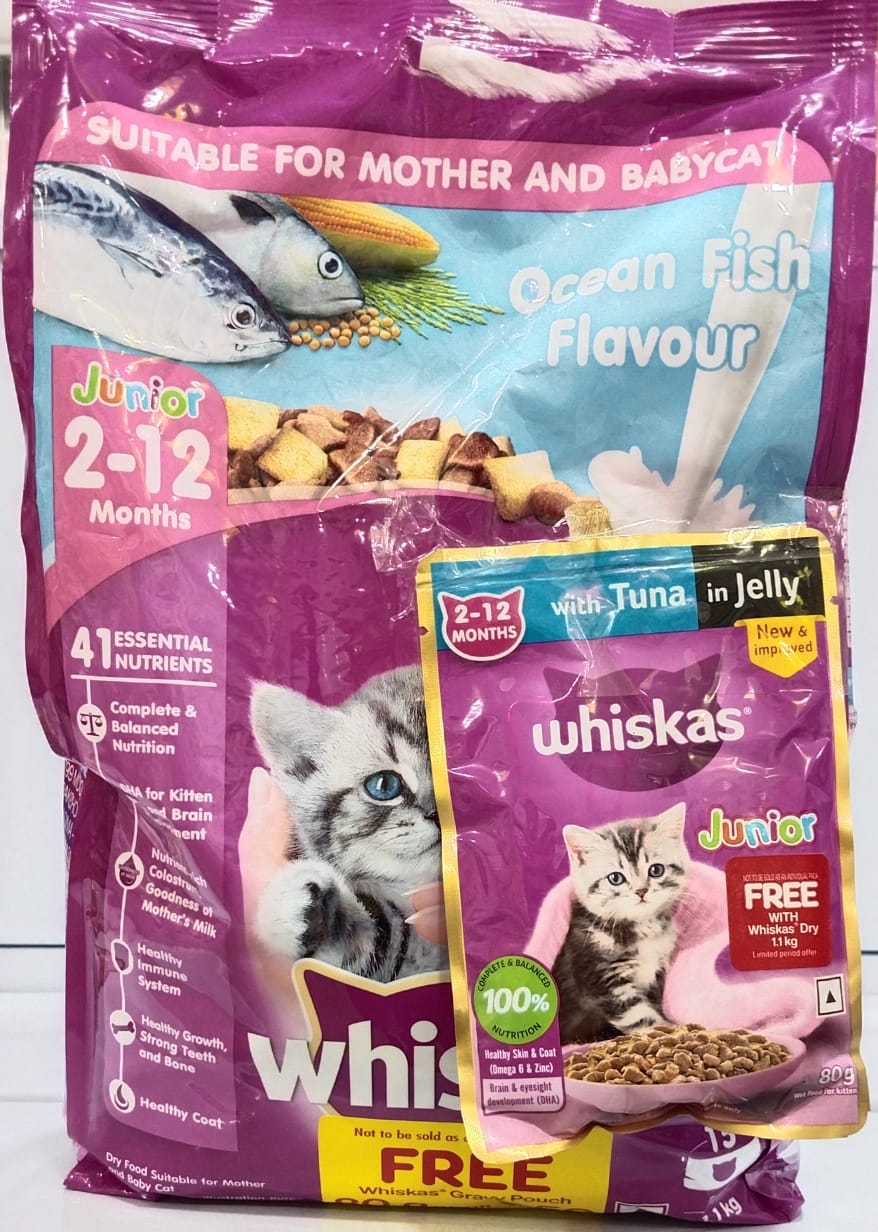 PEDIGREE WHISKAS JUNIOR OCEAN FISH 1.1KG